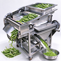 Commerciële verse erwten- en brede bonen schilmachine / schilmachine voor erwten