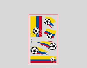 Colombia Temporary Tattoos Themed Birthday Party Decorations Supplies Tattoo Stickers Boys Girls Classroom School Prizes