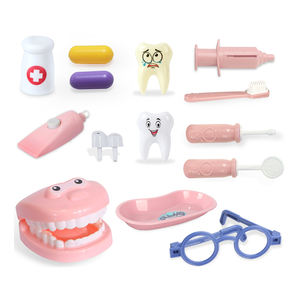 Giocattolo a buon mercato per i bambini di cura dentale per la pulizia dei denti giocattolo educativo dentista finta gioco kit giocattolo con i denti e accessori dentali - Product Image 1