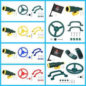 Accesorios de tobogán Yongjia: Volante de plástico con asas para estructuras de escalada de madera, juguetes de expansión. - Product Image 5