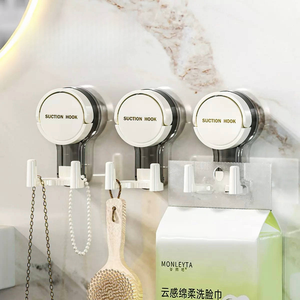 <span class=keywords><strong>2025</strong></span> phòng tắm nhà bếp <span class=keywords><strong>Wall</strong></span> Mount chân không treo móc không thấm nước có thể giặt tái sử dụng tắm móc quần áo hút cup móc - Product Image 5