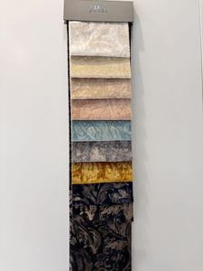 Jbl <span class=keywords><strong>2025</strong></span> sang trọng chất lượng cao 450gsm sợi nhuộm băng nhung vàng dập sv2501 lót rèm chống cháy dệt kim màn - Product Image 2