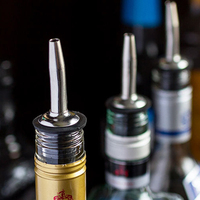 Verseur d'huile d'olive et de vin rouge en acier inoxydable 304, bouchon de bouteille écologique, accessoires de bar, bec verseur métallique pour cocktails