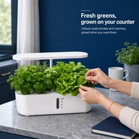 Système hydroponique intelligent OneMi 12 Pods, jardin intérieur AI, LED spectre complet, application, arrosage automatique, hauteur réglable, jardinière hydroponique