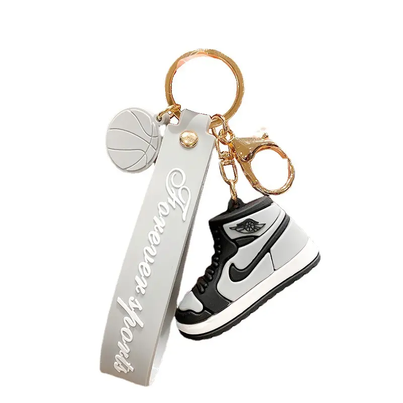 Wholesale 3d Mini Sneakers Aj Shoes Jor Dan Shoe Keychain Model Cute Keychains With Box