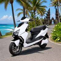 City Electric Motorcycle 72V30AH Dual Battery Pack 70km Range for Supermarket Shop Delivery Fleet