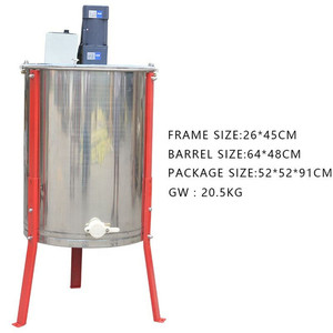 Factory Supply Stainless Steel Electric <b>Honey</b> Extractor Automatic <b>Honey</b> Spinning Machine with Heavy Duty Support Legs - Product Image 1