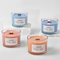 Bougies parfumées de luxe à la cire de soja aromathérapie Marque privée Décoration de la maison Odeur forte personnalisée