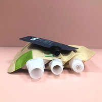 Recharge de buse personnalisée PCR PE recyclable écologique Pochette d'emballage de liquide avec bec verseur pour crème cosmétique soins de la peau