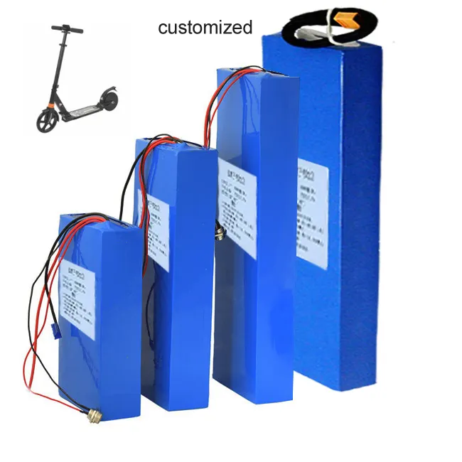 Customize 3.7V 2200mAh 6000mAh High Rate Lithium Ion Battery Pack 18650 Battery For E-bike Electric Scooter
