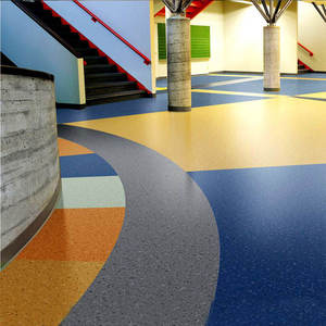 Wear Resistant Anti-Slip <strong>Vinyl</strong> 2mm 3mm Adhesive Indoor Heterogeneous Durable <strong>Flooring</strong> Rolls for School Office Hospital - Product Image 1