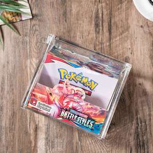 กล่องเก็บการ์ดอะคริลิกใสสำหรับโปเกมอน TCG บูสเตอร์แพ็ค ชั้นวางโชว์บนโต๊ะ ประกอบสำเร็จ น้ำหนักเบา ดีไซน์ทันสมัย - Product Image 6