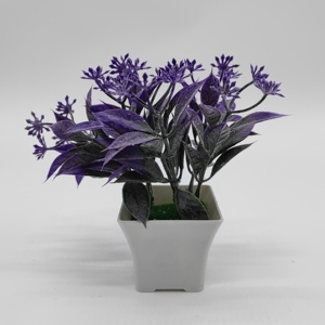 QIDA, venta al por mayor, hierba de seda Artificial, árbol, bonsái, decoración de lujo <span class=keywords><strong>para</strong></span> el hogar, pequeña planta en maceta de plástico <span class=keywords><strong>para</strong></span> uso al aire libre <span class=keywords><strong>para</strong></span> boda - Product Image 6
