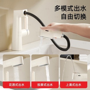 ก๊อกน้ำห้องครัวแบบมินิมอล ดีไซน์ดึงออกได้ พร้อมวาล์วเซรามิก ติดตั้งบนเคาน์เตอร์ น้ำร้อนน้ำเย็น - Product Image 2