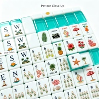 Tuiles de Mahjong Vert Gelée Directes d'Usine, Ensemble de Mahjong en Acrylique Transparent, Mahjong Personnalisé Joker Soap, Fournisseur OEM en Gros