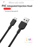 Prix usine Micro USB Super charge rapide transfert de données 2.0 câble de téléphone en gros pour les chargeurs Android