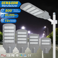 Lampadaire LED extérieur étanche IP66 haute puissance en aluminium moulé sous pression 100W 150W 200W 250W