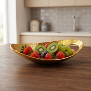 Frutero Zenith de Metal Dorado con Diseño Moderno Pulido, Ecológico y Duradero para Decoración del Hogar y Aperitivos, Apto para Lavavajillas - Product Image 3