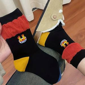 <span class=keywords><strong>Chaussettes</strong></span> à frites amusantes à texture 3D Conception personnalisée Tricot décontracté Mignonnes filles Coton Confortable Respirant Mid Tube <span class=keywords><strong>Chaussettes</strong></span> - Product Image 5