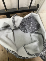 Sac à bandoulière personnalisé en toile imprimé cachemire motif floral, style rétro décontracté, sac hobo tendance pour étudiant, sac fourre-tout en toile, sac à main bandoulière