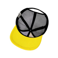 Topi Baseball Vintage Street Style Twill 6 Panel Unisex Patchwork Printing Bahan Katun Bernapas Model Flat Bill Trucker Hat Snapback