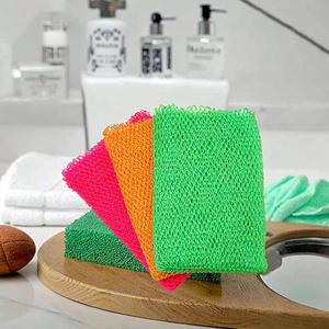 Dài tẩy tế bào chết Phi tắm miếng bọt biển Khăn tắm cơ thể Scrubber Nylon Polyester thắt nút phi miếng bọt biển <span class=keywords><strong>Net</strong></span> - Product Image 1