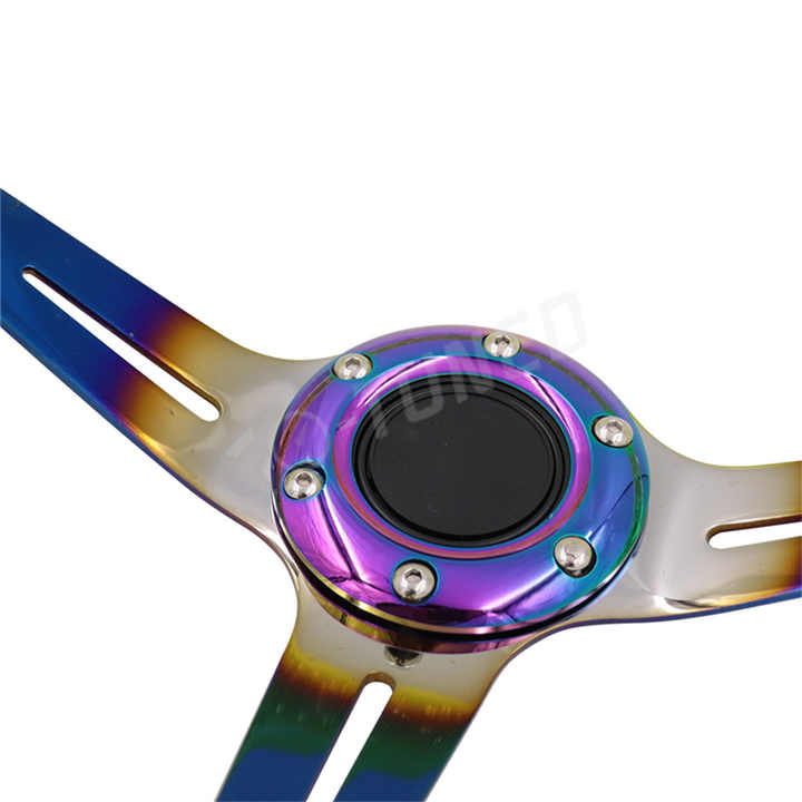 アクリルクリスタルバブル ステアリングホイール タイタニウムブルー