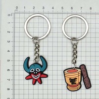 Porte-clés en caoutchouc souple PVC en gros, motif grenouille du drapeau de Porto Rico, pendentifs DIY mignons, souvenirs de Porto Rico pour enfants et adultes