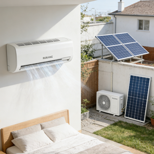 Aire Acondicionado Solar Split de 12000 BTU con Certificación CE, Electrodoméstico Portátil para el Hogar, Ahorro de Energía, Ecológico - Product Image 1