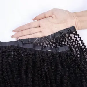Installation rapide Nano Ring Tip Extension de cheveux Long Pu Clip dans les cheveux Afro Kinky Curly 4B4C Nano Tape dans les cheveux humains