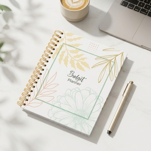 Agenda Finanziaria con Copertina Rigida e Rilegatura a Spirale, Pianificatore di Budget a 12 Mesi, Quaderno per Monitoraggio di Entrate e Spese - Product Image 2