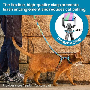 Arnés y Correa Ajustables Anti-Escape para Gatos, Arnés Suave y Ligero para Pasear y Viajar, para Gatos Pequeños, Medianos y Grandes - Product Image 5