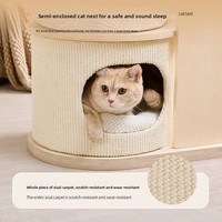 Structure d'escalade pour chat en gros avec livraison directe, idéale pour petits appartements – Niche intégrée pour chat à empreinte réduite, grande taille, dédiée aux chats