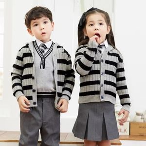 OEM Uniforme Scolaire Câble Style Britannique Femmes Hommes Travail Uniforme Cardigan Enfants Garçon Fille Style Coton <span class=keywords><strong>Pull</strong></span> Personnalisé Scho - Product Image 6