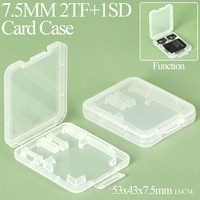 Пластиковый мини-кейс YUZMEI для карт памяти Micro SD+TF, тонкий футляр для хранения электронных аксессуаров