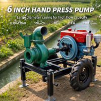 Pompa Air Sentrifugal Diesel 18HP 6 Inci 150mm Outlet Satu Tahap Tekanan Tinggi untuk Irigasi dan Drainase Lahan Pertanian