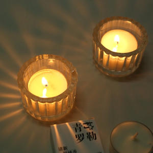 Scented Mini <strong>Candle</strong> Holder With Replacement Wick Non Smoking Soy Wax Small Tea <strong>Candle</strong> Wholesale Available - Product Image 5