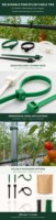 Attaches de câbles en nylon PA66 libérables de 250 mm pour treillis de jardin, irrigation goutte à goutte et fixation en serre
