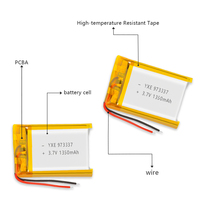 Pemasok komersial Model 3.7 baterai Ion Lithium kantong isi ulang 1350 V/973337 mah
