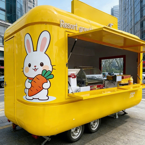 Weather Resistant Stainless Steel <b>Towable</b> Fast Food Custom Sealing Insulation Equipment Protection Outdoor Concession Trailer - Product Image 1