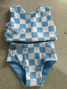 Verano playa vacaciones niña traje de baño 2 piezas conjunto de baño estilo Vintage cintura alta Bottoms - Product Image 6