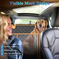 Bestseller Maßgefertigte Farbige 600D Oxford-Stoff Wasserdichte Haustier-Autorampe Faltbare Autositzabdeckung für Haustiere