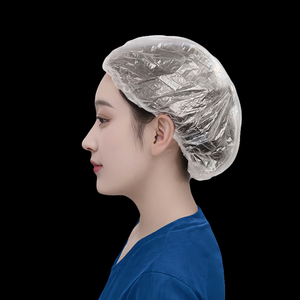 Mũ tắm dùng một lần bằng nhựa PE cho nữ, chống thấm nước, dùng cho salon và khách sạn - Product Image 3