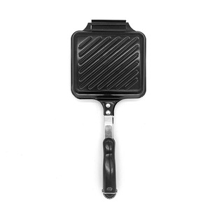 最畅销的便携式金属户外烧烤炉早餐三明治吐司模具烤盘 - Product Image 1