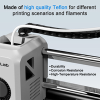 Tabung PTFE Berbentuk Bintang yang Ditingkatkan, Pipa PTFE Ultra-Halus dengan Gesekan Rendah, Suku Cadang Printer 3D, Tabung PTFE untuk Bambu Lab AMS Creality