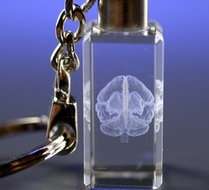 Sang Trọng Giá Rẻ Tùy Chỉnh Thiết Kế Khắc Pha Lê Key Chain Handmade Đầy Màu Sắc 3d Laser Khắc Pha Lê Keychain Thời Trang Vòng Chìa Khóa - Product Image 3