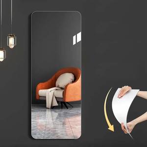 غير قابلة للكسر مرنة ذاتية اللصق من الأكريليك بتصميم أنيق ورقة مرآة بلاستيكية - Product Image 1