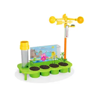 Jouets à assembler pour enfants, jouets éducatifs d'apprentissage plante écologique Station météo Science modèle système STEM jouets