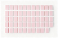Yiyi Nouveauté Luxe Moderne Pliable Portable Acrylique 160 Pièces Tuiles de Mahjong Rose Coquillage Tuiles de Mahjong Américaines