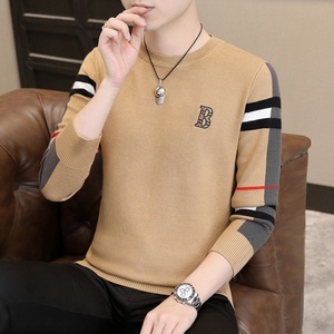 Bán Buôn Tùy Chỉnh Thời Trang Mỏng Phù Hợp Với Cerw Cổ Dệt Kim Áo Len Dài Tay Áo Người Đàn Ông Dệt Kim Người Đàn Ông Mùa Đông Mềm Ấm Đan Áo Len Cho Nam Giới - Product Image 4